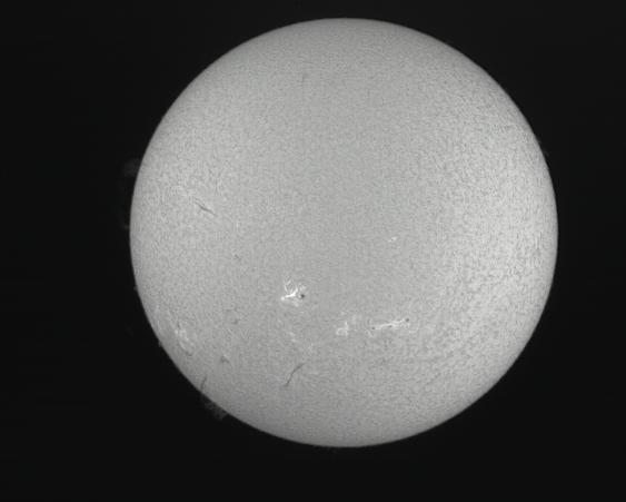 2013(平成25年)8月14日の太陽:Hα波全体画像