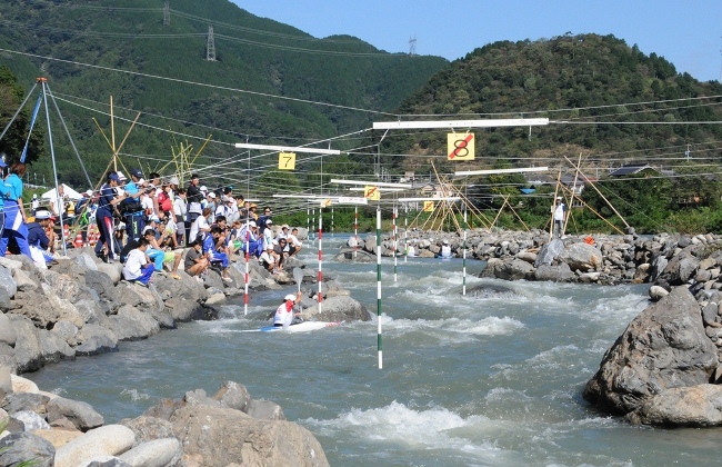 揖斐川のカヌーコース