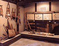 館内に展示されている民具