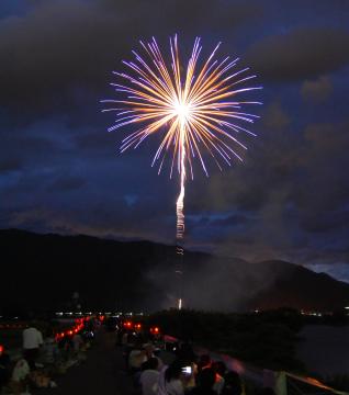 花火打ち上げ開始