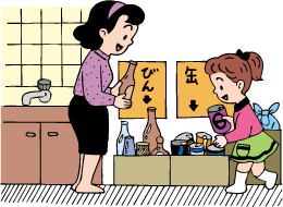 ごみ収集日程についての画像