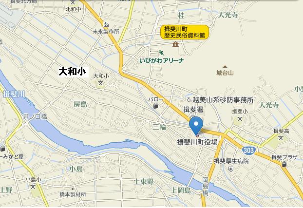 大和小周辺の地図の画像