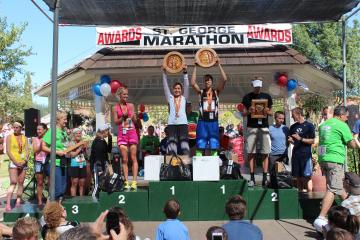 セントジョージマラソン　表彰式の様子
