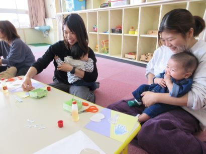 手形足形アート制作の画像