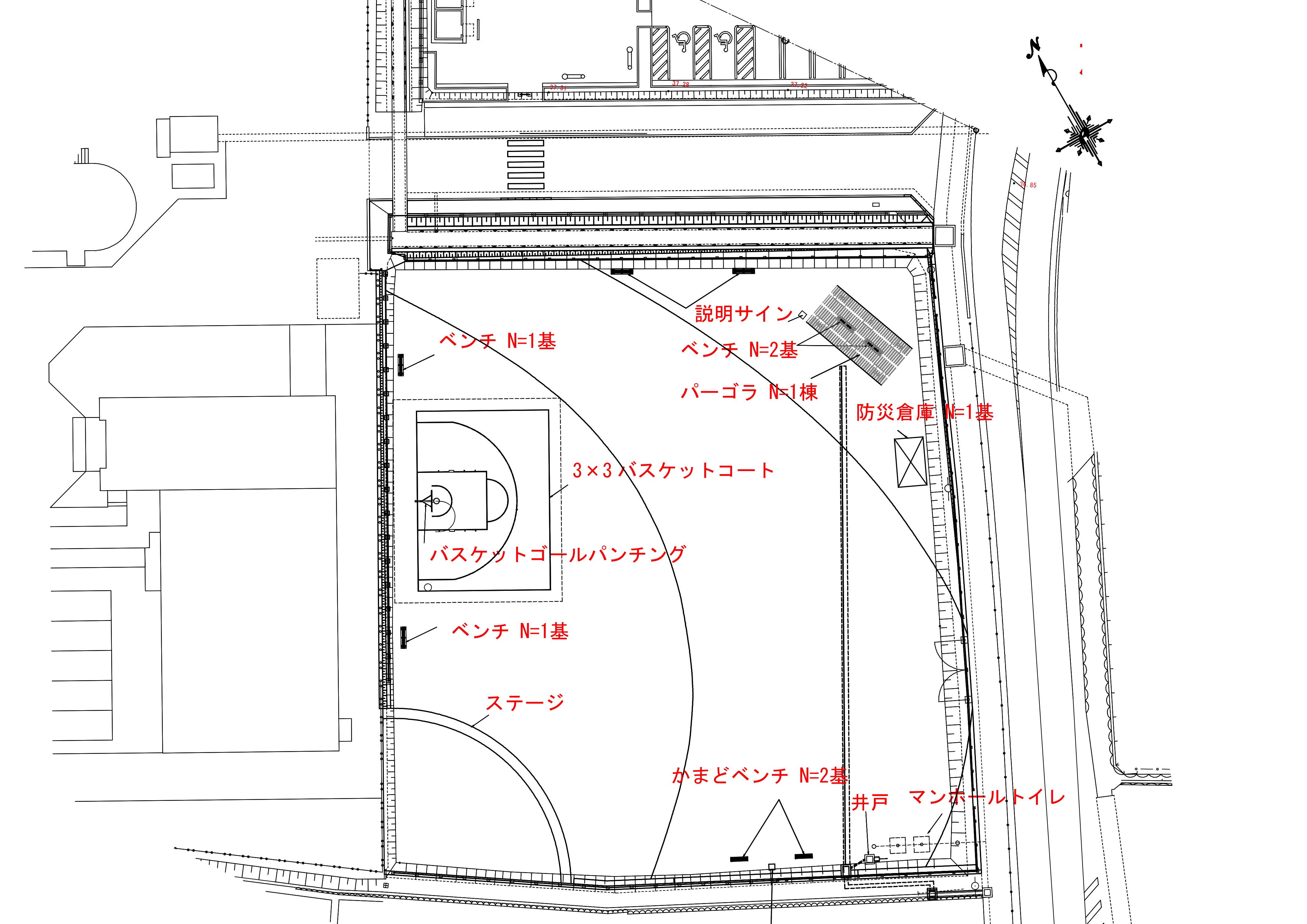 広場平面図の画像