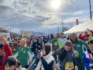 マラソン当日の様子の画像