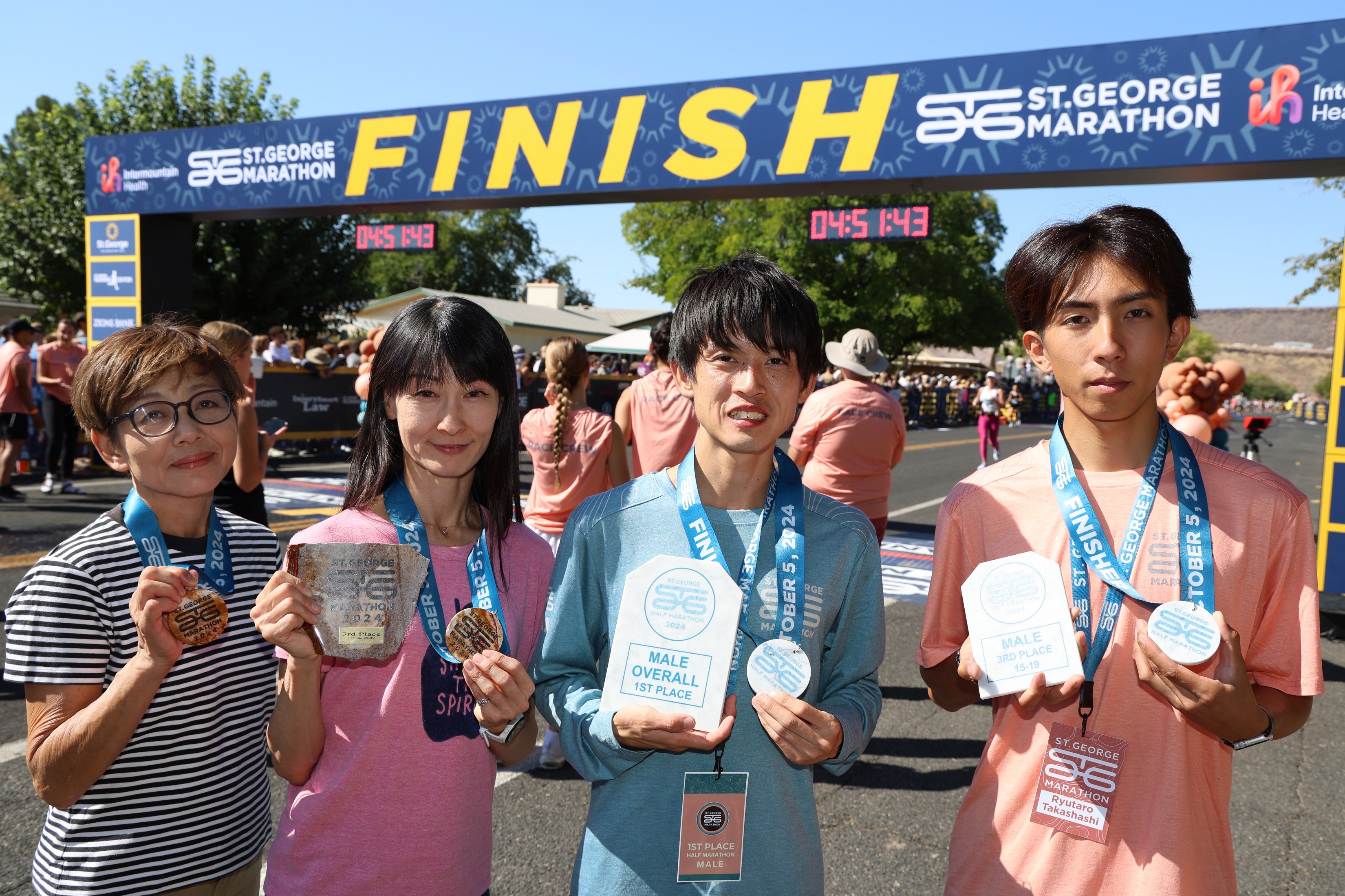 ゴール後のランナーの皆さんの画像