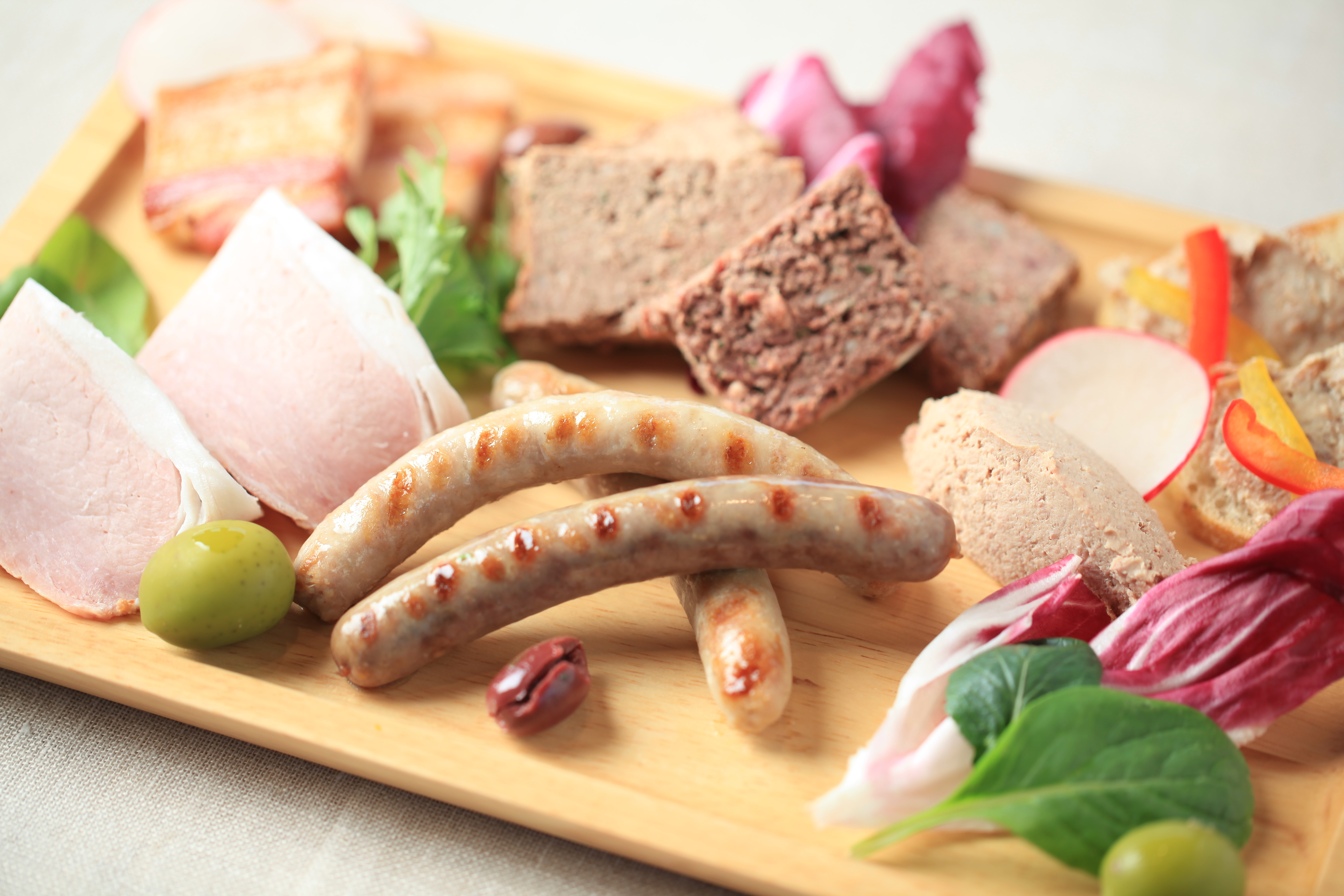 ソーセージやハムの画像