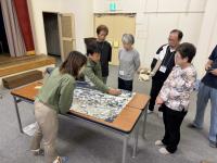 Lesson1の集落マップの作図の様子の写真