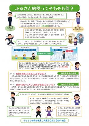 ふるさと納税月間リーフレットの裏